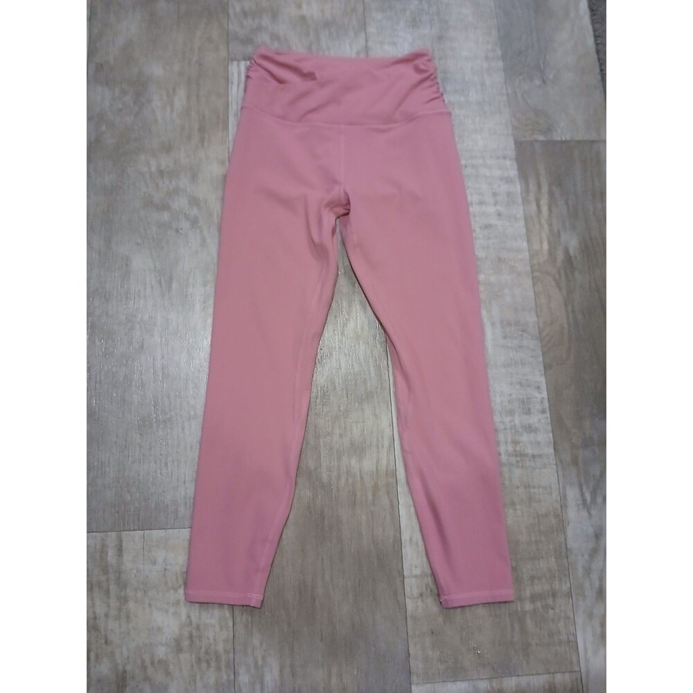 ODODOS Pink Cross 0over Waistband Yoga Fitness Leggings Women’s Size Small